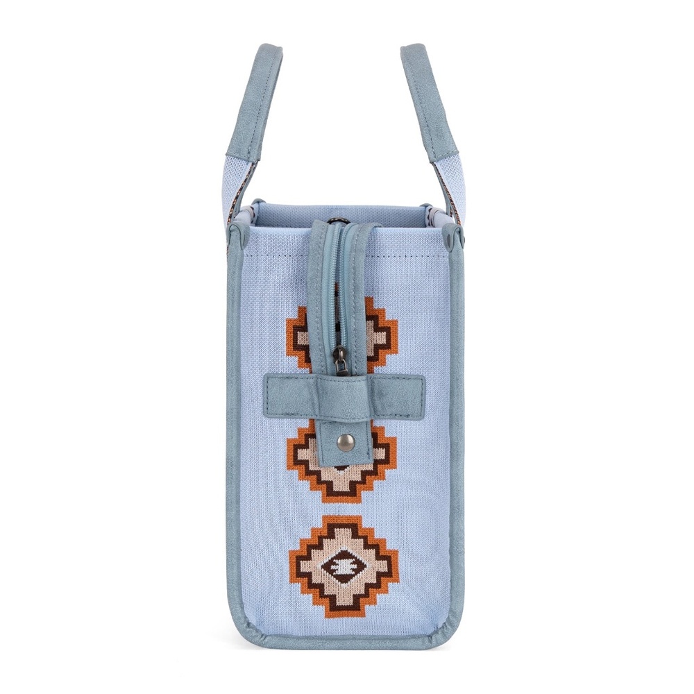 Montana West Aztec Retro Arrows Dual Sided Print Large Tote/Crossbody- Jean - Picture 4 of 7